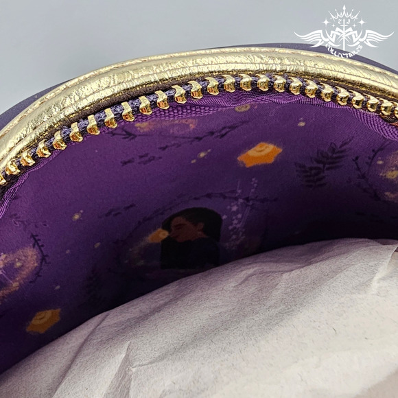 Loungefly Disney Parks Wish Asha Star Purple Mini Backpack Bag New - Picture 9 of 9